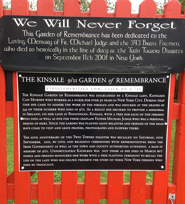 The gate to the Garden of Remembrance. Photo by James G. Murphy.