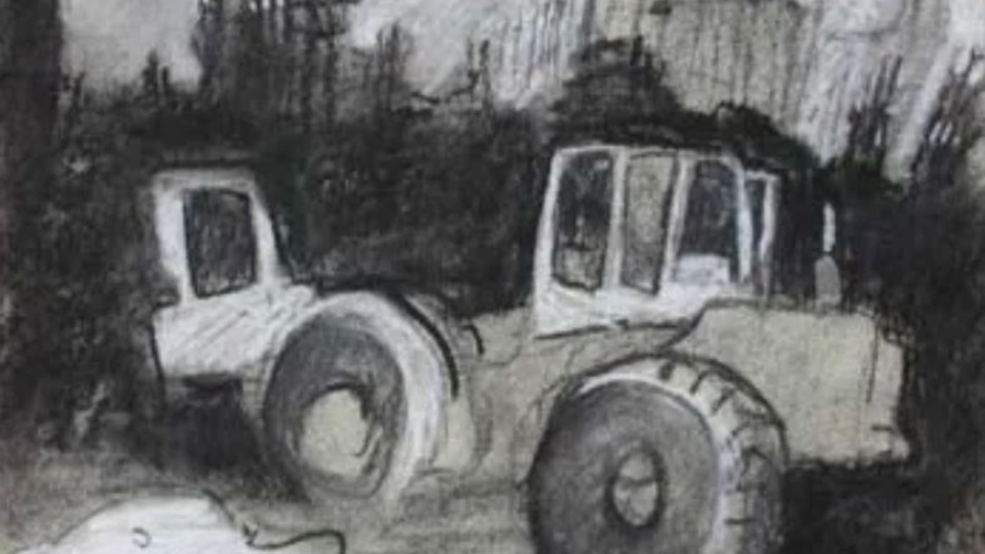 Drawing of a truck at Ground Zero