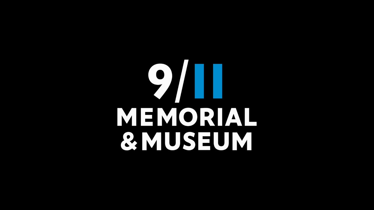 Black screen that says 9/11 Memorial & Museum