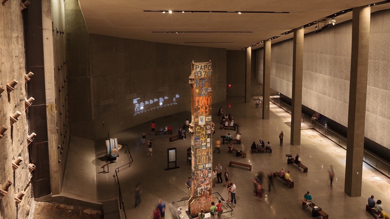 Foundation Hall at the 9/11 Memorial and Museum