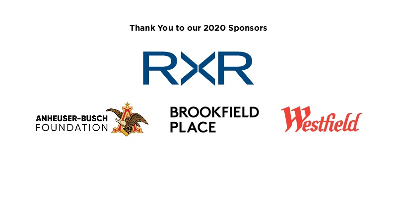 A graphic lists the 2020 sponsors of the 5K Run/Walk & Community Day.