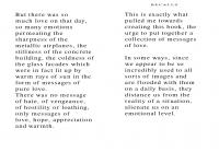 A poetry book made from the last messages of those who never made it home. A book of Love. 