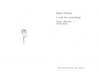 A poetry book made from the last messages of those who never made it home. A book of Love. 