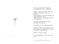 A poetry book made from the last messages of those who never made it home. A book of Love. 