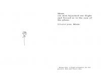 A poetry book made from the last messages of those who never made it home. A book of Love. 