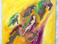 They collapsed in the hole ... Pieces of humans, I raised you up, lifted you out of hell ... 