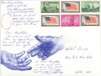 Card sent from Des Moines to New York City