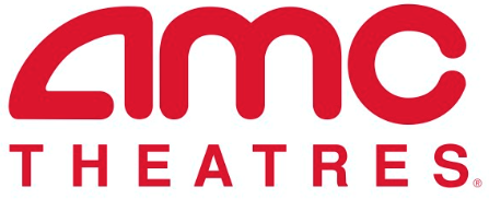 Red AMC Theatres logo against white background